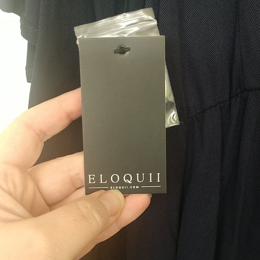 Eloquii Navy Cold Shoulder Dress - Picture 9 of 9